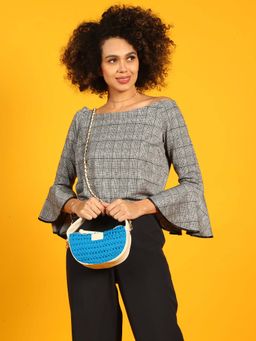 HIE - Blue Kelly Crossbody Bag (S)