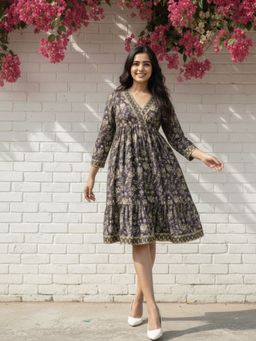 Varanga - Summer Floral Printed Dress