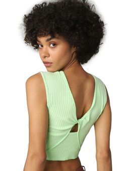 ONLY - Women Stripes Green Top