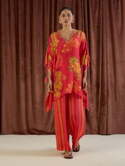 THREE-THREE - Elio Pink Kaftan with Pant