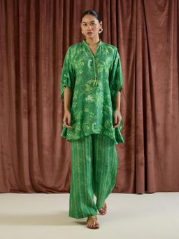 THREE-THREE - Lumi Green Kaftan with Pant