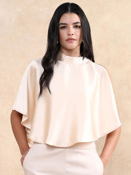 RAREISM - Antali Primary Beige Boxy Crop Jacket