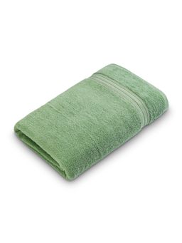 SPACES - Green Swift Flow 500 GSM Plain Premium Large Bath Towel