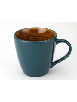 BODHI HOUSE - Handcrafted Ceramic Coffee Mug (350 Ml) Cyan