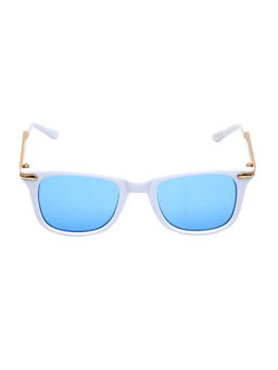 Spiky - Gold-Toned Frame Blue UV Protected Lens Square Sunglasses