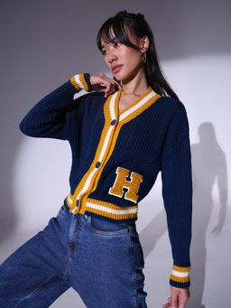 Hubberholme - Cable Knit Acrylic Cardigan