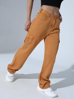 Hubberholme - Women Smart Slim Fit High-Rise Cargos
