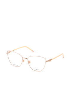 Furla - Women Beige Metal Eyeglass Frame (55)