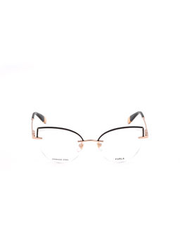 Furla - Women Black Stainless Steel Eyeglass Frame (55)