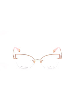 Furla - Women Gold Stainless Steel Eyeglass Frame (55)