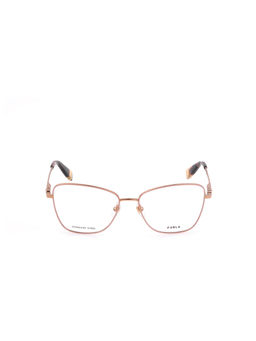 Furla - Women Pink Stainless Steel Eyeglass Frame (55)