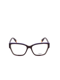 Furla - Women Bordeaux Acetate Eyeglass Frame (55)