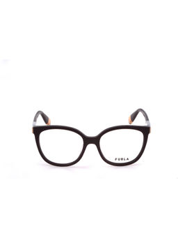 Furla - Women Bordeaux Acetate Eyeglass Frame (52)