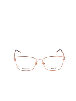 Furla - Women Gold Stainless Steel Eyeglass Frame (55)