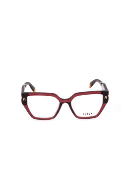 Furla - Women Bordeaux Acetate Eyeglass Frame (54)