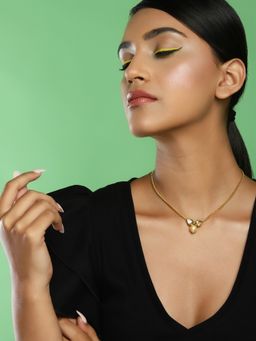 Ruby Raang Studio - Gold Plated Kundan Necklace