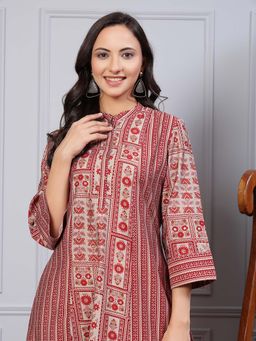 Nayam by lakshita - Printed Front Placket Kurti