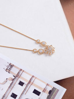 Mia by Tanishq - Crochet Glow Gold and Diamond Necklace