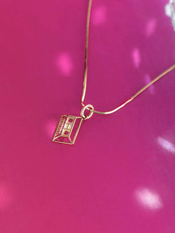 Mia by Tanishq - Cassette Charm Gold Pendant