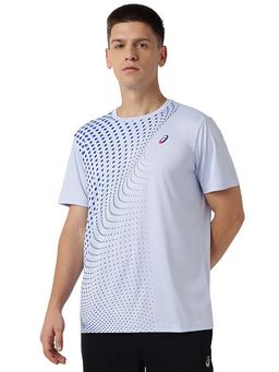 ASICS - Men White Printed CONTRAST FADE SS T-Shirt