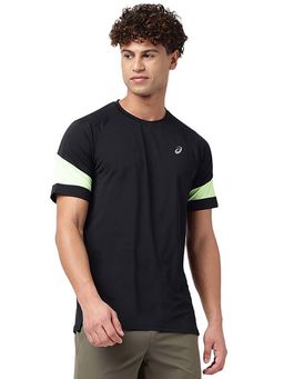 ASICS - Men Black Colorblock T-shirt