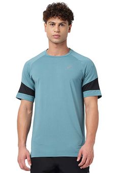ASICS - Men Blue Colorblock T-shirt