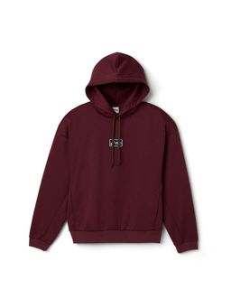 ASICS - Unisex Maroon Solid Hoodie