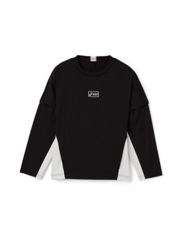 ASICS - Unisex Black Colorblock T-shirt