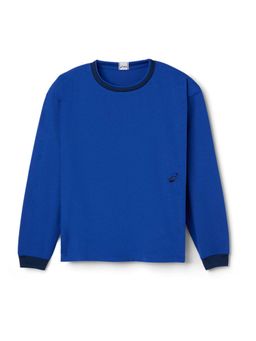 ASICS - Unisex Blue Solid Sweatshirt