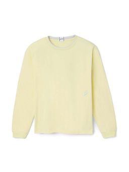 ASICS - Unisex Cream Solid Sweatshirt