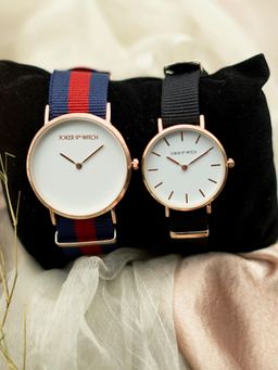 Joker and Witch - White Nylon Watch (Pack of 2) - JWCW103