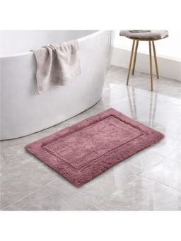SPACES - Purple Spaces Hygro Cotton 2000 GSM Hand Tufted Plain Large Bath Mat