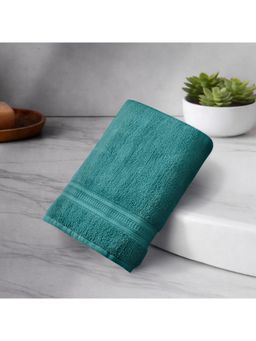 SPACES - Dark Teal Spaces Opulent Cotton 550 GSM Dobby Plain Bath Towel