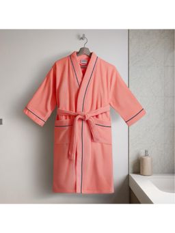 SPACES - Coral Spaces Exotica Cotton 350 GSM Dobby Solid Premium Extra Large Bath Robe