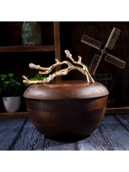 Gibox - Tero Vine Large Aluminium Decorative Jar Tabletop Centrepiece