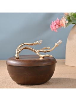 Gibox - Tero Vine Small Aluminium Decorative Jar Tabletop Centrepiece