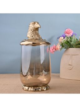 Gibox - Imperial Eagle Glass Decorative Jar Tabletop Centrepiece