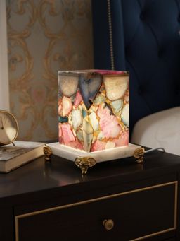 Homearte - Agate Decorative Multi-Color Table Lamp