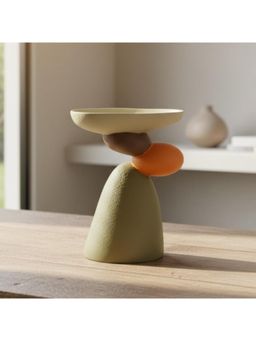 ELARE - Round Stone Design Resin Material Artistic Showpiece