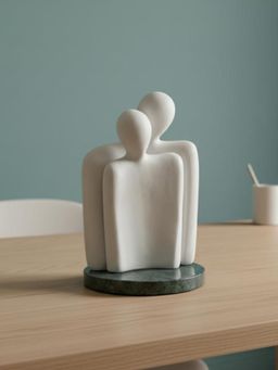 Homearte - Green Marble Base Couple Showpiece