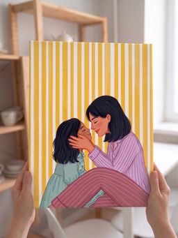 THE ZAPPY BOX - My First Love Mother Daughter Canvas Frame