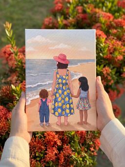 THE ZAPPY BOX - Mom By The Beachside Canvas Frame