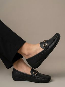 JODYHUB - Women Black Loafers
