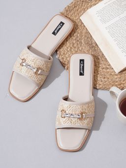 Sherrif Shoes - Women Beige Comfortable Flats