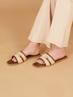 Sherrif Shoes - Women Brown Comfortable Flats