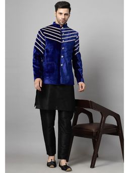 UTSAV FASHION - Men Blue Kurta Pant and Jacket