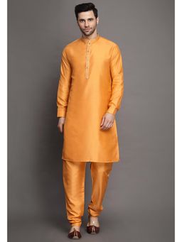 UTSAV FASHION - Mandarin Collar Regular Kurta with Churidar