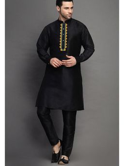 UTSAV FASHION - Black Ethnic Thread Work Kurta and Pant