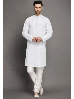 UTSAV FASHION - Mandarin Collar Embroidered Kurta and Pant