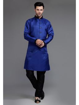 UTSAV FASHION - Mandarin Collar Straight Kurta Pant with Jacket